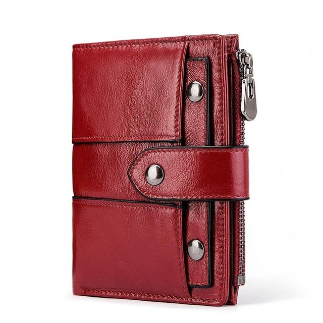 Royce Genuine Leather Travel Pouch Red