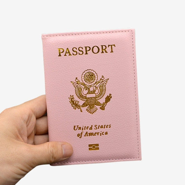 Girl's Travel Passport Holder Case