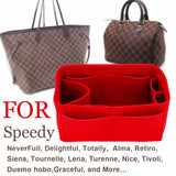 Speedy 25 30 35 Felt Cloth Insert Bag Organizer Makeup Handbag Organizer Travel Inner Purse