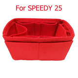 Speedy 25 30 35 Felt Cloth Insert Bag Organizer Makeup Handbag Organizer Travel Inner Purse