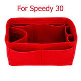 Speedy 25 30 35 Felt Cloth Insert Bag Organizer Makeup Handbag Organizer Travel Inner Purse