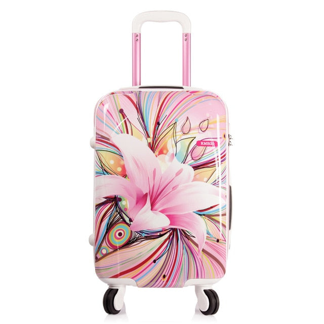 High Quality Travel Waterproof PC Luggage Pink Accessories Girls Koffer -  China Wholesale Travel Luggage and Luggage price