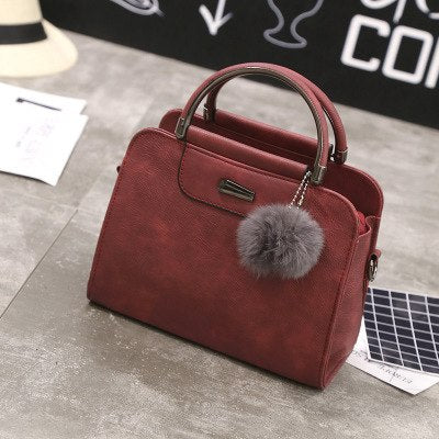 Women'S Bag 2018 Handbag Vintage Mini Crossbody Bag Ladies Leather Handbag Ball Shoulder Bag