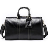 Westal Business Men Travel Bags Hand Luggages Genuine Leather Suitcase Leather Travel Duffle Bag