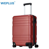 Weplus Pc Suitcase Carry On Spinner Wheel Travel Vacation Luggage 20"24" Anti-Scratch/Mute Wheels