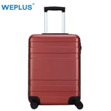 Weplus Pc Suitcase Carry On Spinner Wheel Travel Vacation Luggage 20"24" Anti-Scratch/Mute Wheels