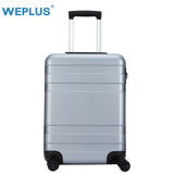 Weplus Pc Suitcase Carry On Spinner Wheel Travel Vacation Luggage 20"24" Anti-Scratch/Mute Wheels