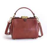 New Original Authentic Shoulder Bag Retro Casual Handbag Simple Doctor Bag Leather Messenger Bag