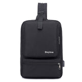 14.1 Inch Laptop Backpack Women Men Waterproof Lightweight Slim Chest Bagpack Canvas Sling