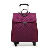 Women'S 20 Inch Suitcase, Cabin Luggage Bag, Travel Case With Rolling, Universal Wheel Trip Trolley