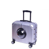 16-Inch Multi-Function Trolley Case,Pet Password Box,Cat Dog Space Pet Luggage Shell,Portable Pet