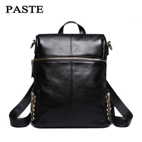 Head Layer Cowhide Large Capacity Backpack 2019 Famous Designers Genuine Leather Backpack Summer