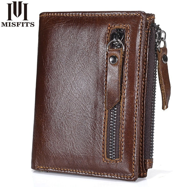 CONTACTS Genuine Leather Wallet For Men