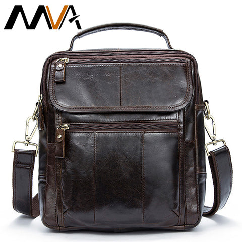 Mva Messenger Bag Men'S Shoulder Bags Genuine Leather Male Man Small Flap Casual Crossbody Men'S