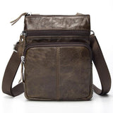 Westal Messenger Bag Men'S Shoulder Genuine Leather Bags Flap Small Male Man Crossbody Bag For