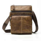 Westal Messenger Bag Men'S Shoulder Genuine Leather Bags Flap Small Male Man Crossbody Bag For