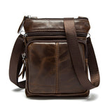 Westal Messenger Bag Men'S Shoulder Genuine Leather Bags Flap Small Male Man Crossbody Bag For