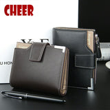 Baellerry Brand Wallet Leather Men Wallet Coin Pocket Zipper Portfolio Handy Luxury Short Purse 3