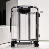 New Transparent Suitcase,20"Boarding Box,22/24/26 Inch Fashion Trunk,Pc Carry-Ons Trolley