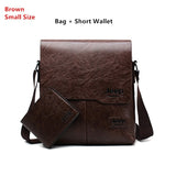 Men Tote Bags Set Jeep Buluo Famous Brand New Fashion Man Leather Messenger Bag Male Cross Body