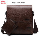 Men Tote Bags Set Jeep Buluo Famous Brand New Fashion Man Leather Messenger Bag Male Cross Body