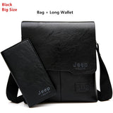 Men Tote Bags Set Jeep Buluo Famous Brand New Fashion Man Leather Messenger Bag Male Cross Body