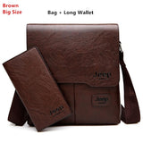 Men Tote Bags Set Jeep Buluo Famous Brand New Fashion Man Leather Messenger Bag Male Cross Body