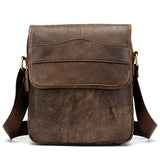 Mva Messenger Bag Men'S Shoulder Bags Genuine Leather Casual Small Flap For Ipad/ Book Crossbody