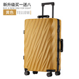 Travel Luggage Spinner Wheels Airplane Suitcase Aluminum Frame Alloy Rolling Business Trolley