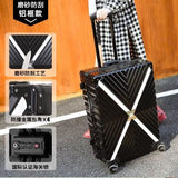 New Suitcase,Trolley Case Caster Aluminum Frame, 20 Inch 24 Inch Student 26 Retro Storage Box 28