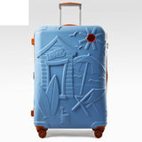 Hot 19,24,28 Inch Skull Luggage Famous Brand Travel Suitcase Original 3D Trunk Travel Luggage