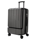 Pc + Abs Business Rolling Luggage Front Open Computer Bag Male Boarding Chassis Women'S Suitcase 24