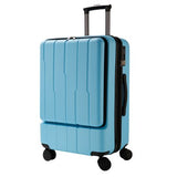 Pc + Abs Business Rolling Luggage Front Open Computer Bag Male Boarding Chassis Women'S Suitcase 24