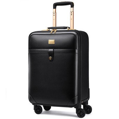 Luxury Suitcase Set Men Women 'S Travel Luggage Waterproof Pvc Leather ...