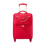 Luxury Pu Rolling Luggage Travel Suitcase Set Spinner Women Trolley Case/Bag 24Inch Wheels Man