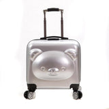 18/20 Inch Pc+ Abs Girl Cartoon Pull Rod Box Trolley Case 3D Child Travel Luggage Anime Suitcase