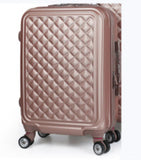 Vertical Abs Trolley Case,Student Suitcase,20 Inch Boarding Trunk,Password Box Universal Wheel