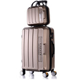 Wholesale!14 24Inches Abs Hardside Case Travel Luggage Sets On Universal Wheels,Male And Female