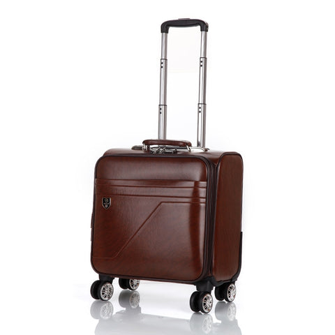 22/24 inch Retro PU leather suitcase 2PCS Female travel luggage