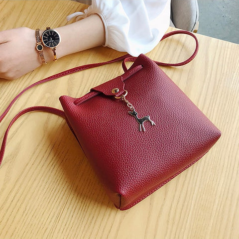 2019 New Pu Women Messenger Bag Fasion Women'S Bags Pouch Leisure Travel Fashion Women Bucket