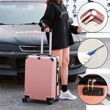 Fashion 20'24'26'22' Zipper Abs+Pc Unisex Travel Large Capacity High Quality Luggage Rolling